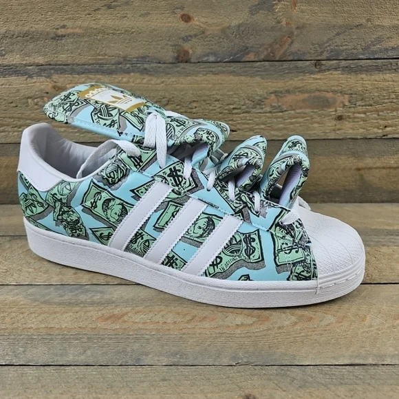 adidas X Originals Jeremy Scott Famed Money Print Superstar Men s Shoes
